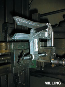 Employment of the clamp for milling