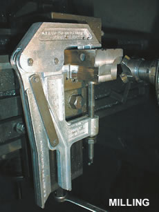 Employment of the clamp Hercules for milling
